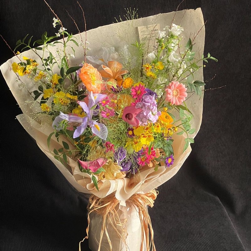 【柳州花店】莫奈花园春天花束多巴胺花束